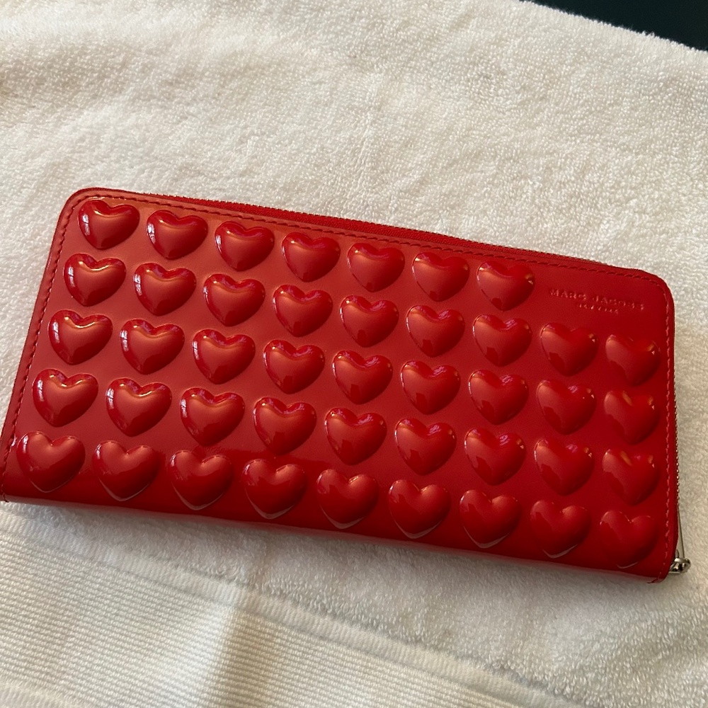 Marc Jacobs Wallet Red Hearts